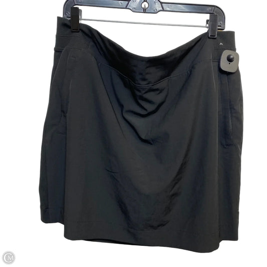 Athletic Skort By Members Mark In Black, Size: Xxl