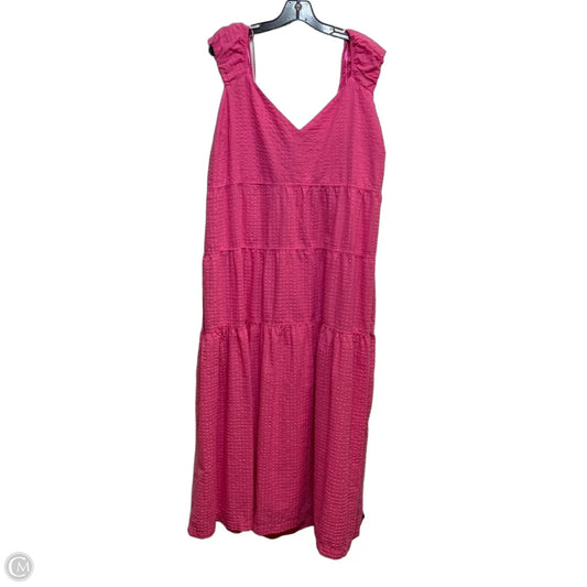 Dress Casual Maxi By Old Navy In Pink, Size: Xxl