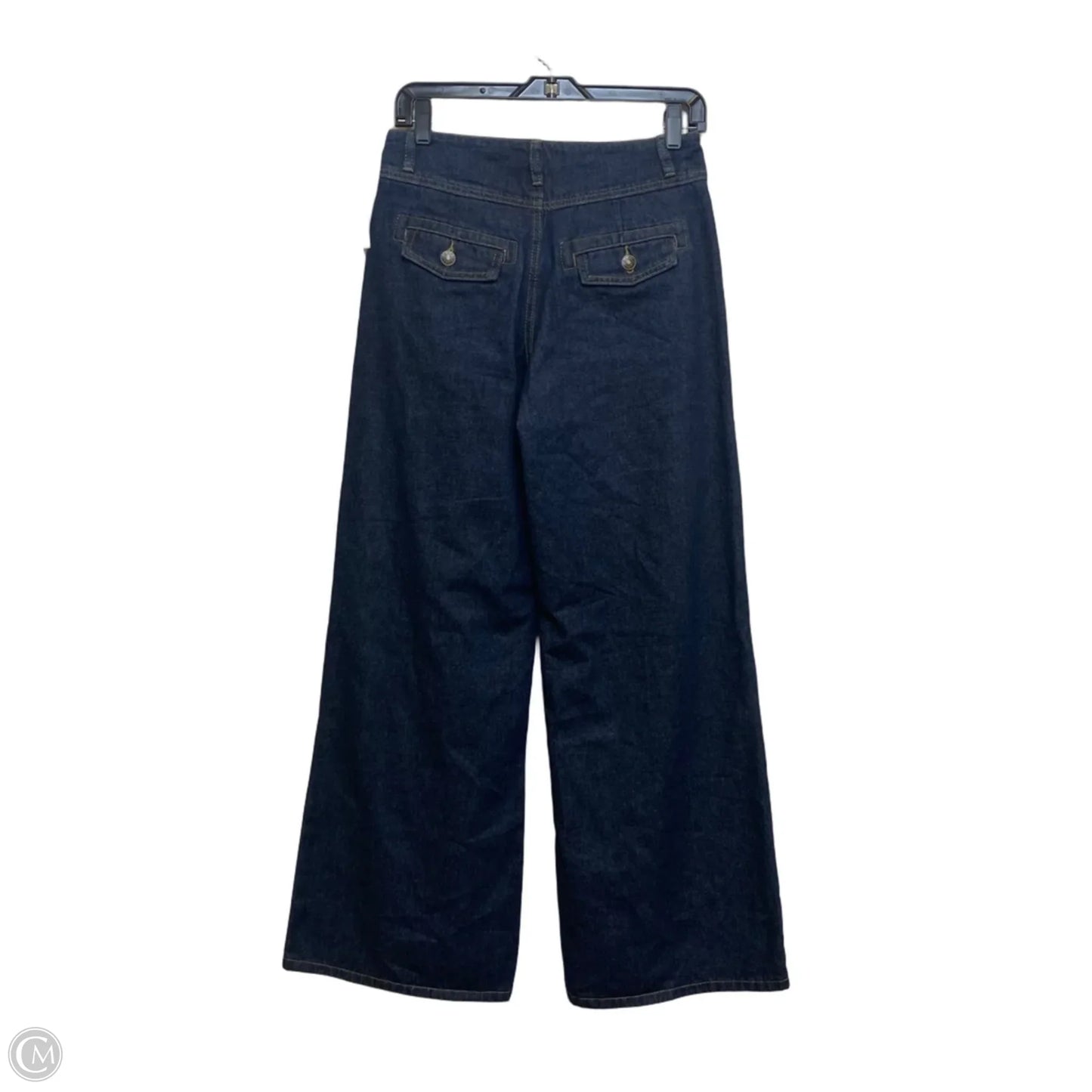 Jeans Wide Leg By Edikted In Blue Denim, Size: Xs