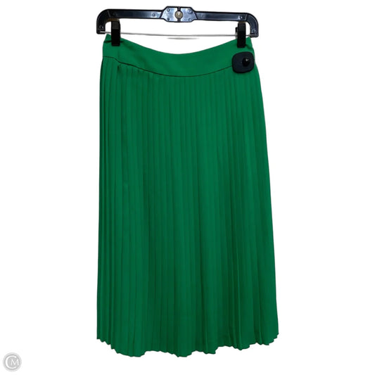Skirt Midi By J. Crew In Green, Size: Xxs
