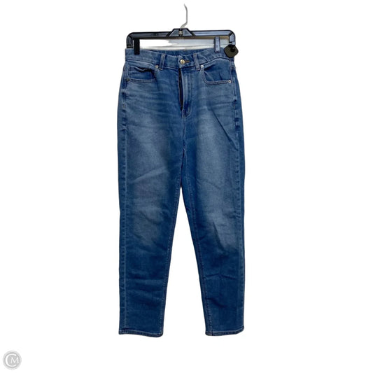 Jeans Straight By American Eagle In Blue Denim, Size: 6