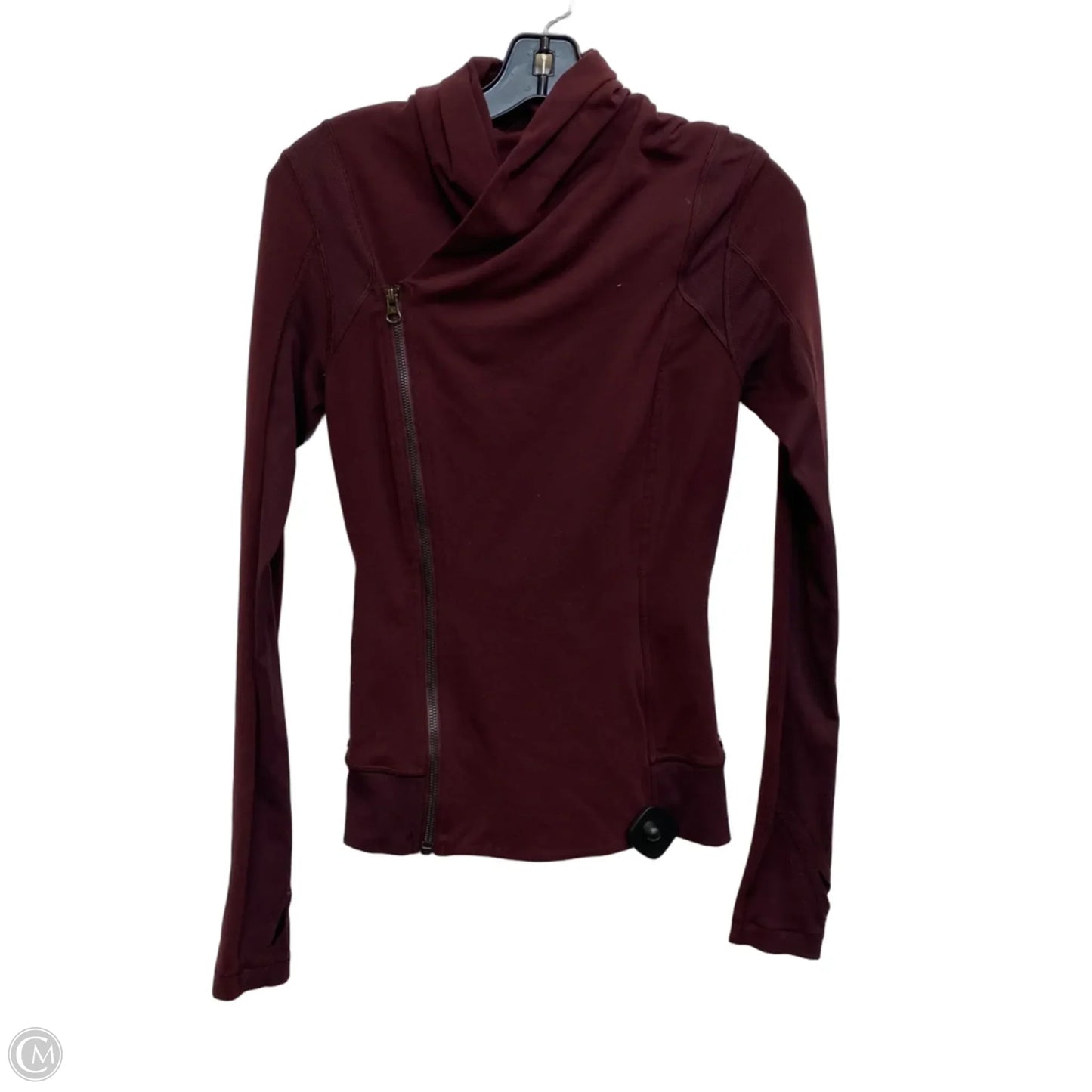 Athletic Jacket By Lululemon In Maroon, Size: S