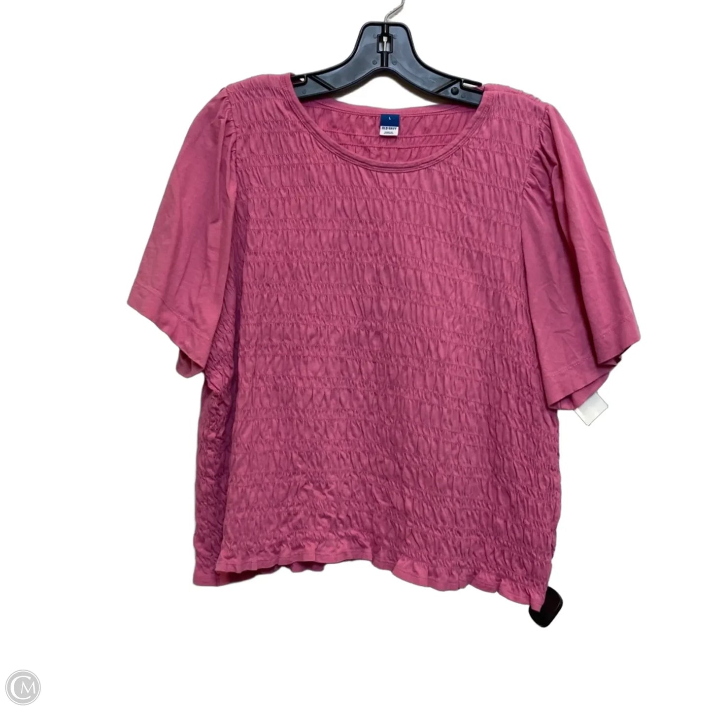 Top Short Sleeve By Old Navy In Pink, Size: L
