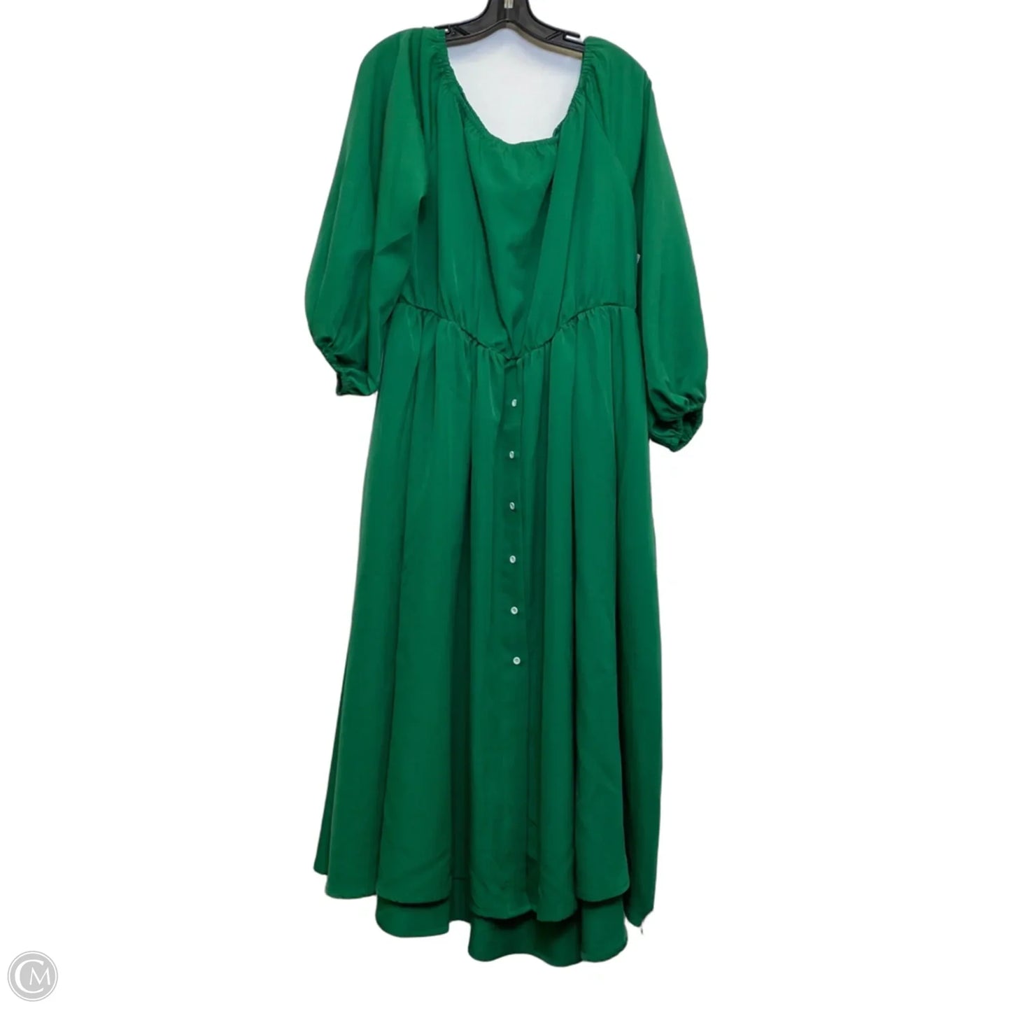 Dress Casual Maxi By Clothes Mentor In Green, Size: 2x