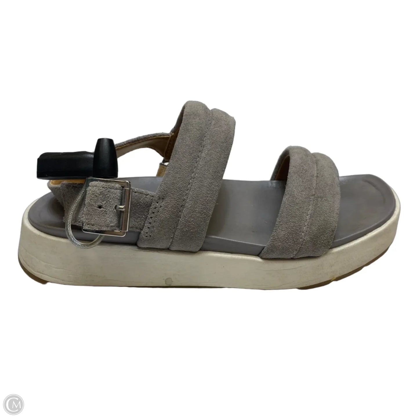 Sandals Designer By Ugg In Grey, Size: 6
