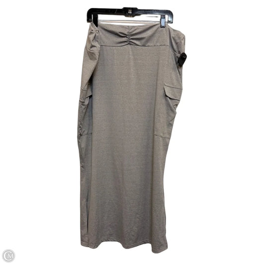 Skirt Maxi By Shein In Grey, Size: 4x