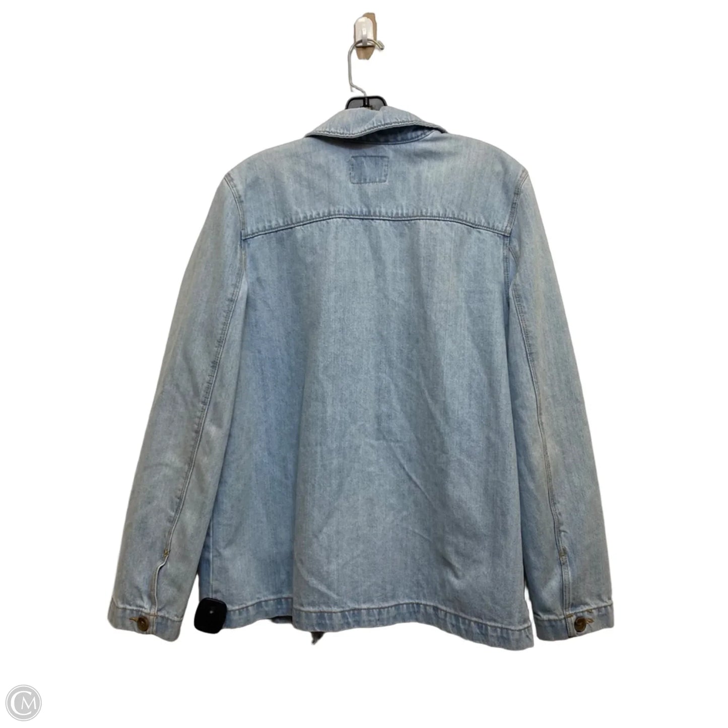 Jacket Shirt By Old Navy In Blue Denim, Size: L
