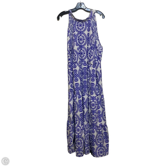 Dress Casual Maxi By Shein In Blue & White, Size: 2x