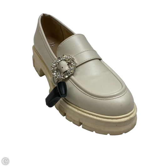 Shoes Heels Block By Crown And Ivy In Cream, Size: 7.5