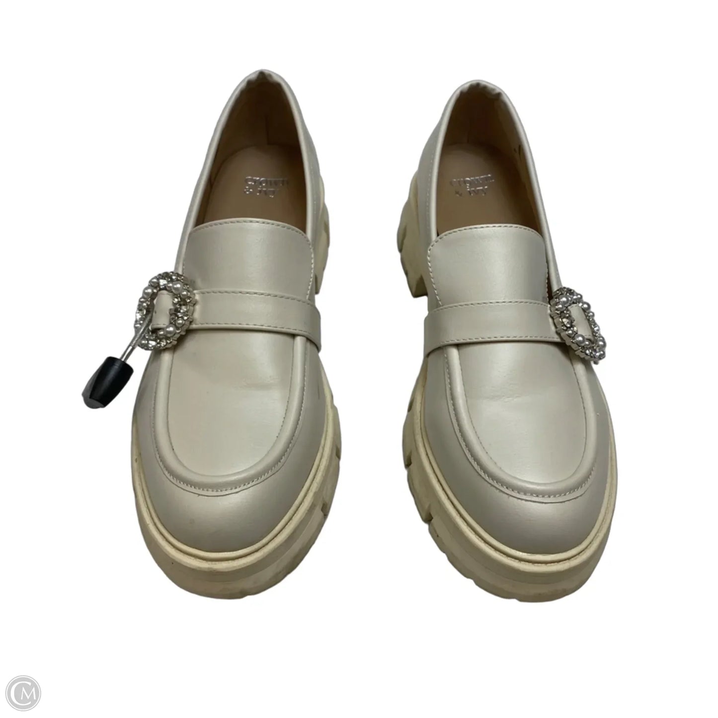 Shoes Heels Block By Crown And Ivy In Cream, Size: 7.5