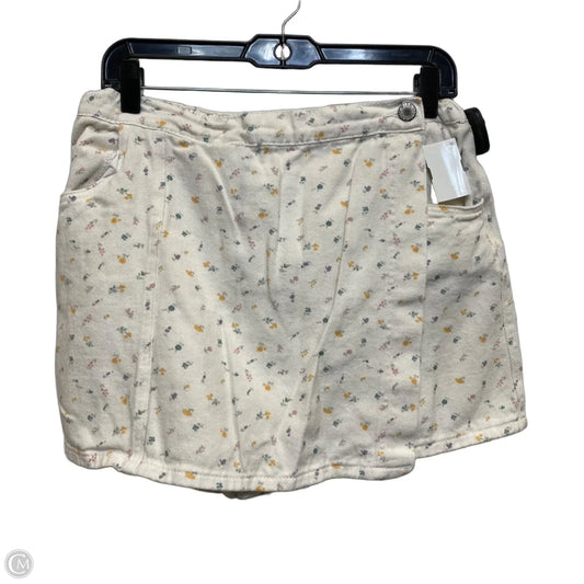 Skort By Wishlist In Cream & Green, Size: L