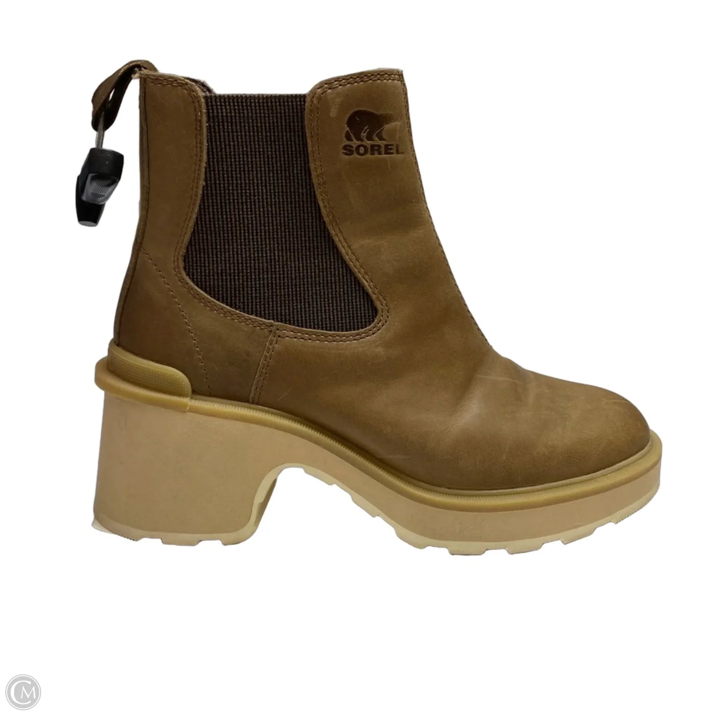 Boots Ankle Heels By Sorel In Brown, Size: 7
