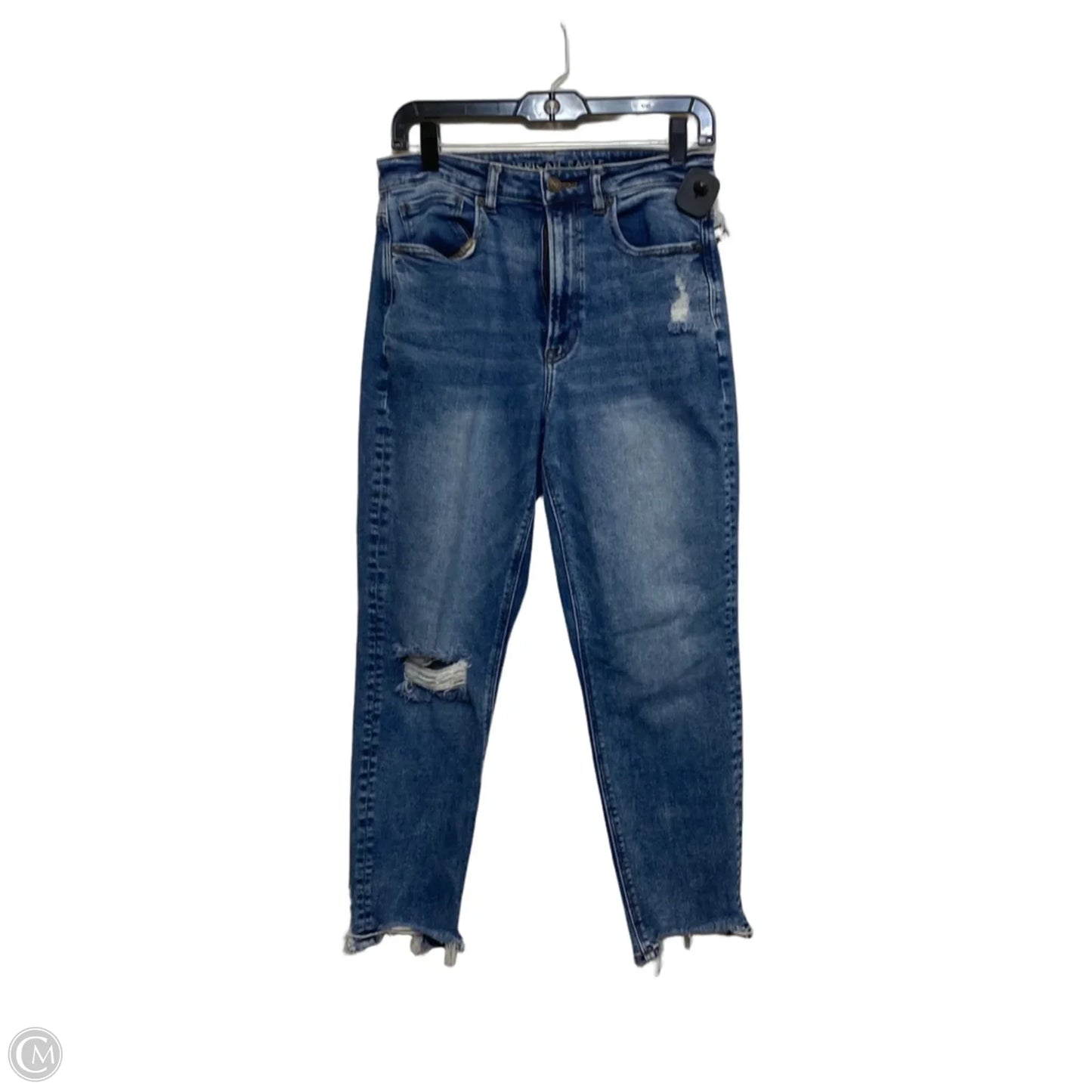 Jeans Straight By American Eagle In Blue Denim, Size: 6