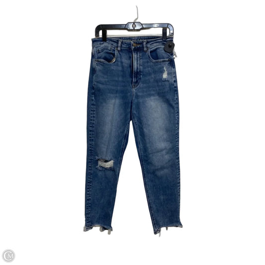Jeans Straight By American Eagle In Blue Denim, Size: 6