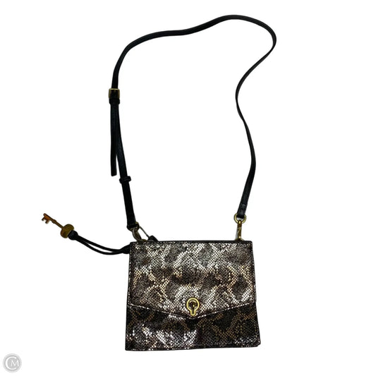 Crossbody Leather By Fossil, Size: Small