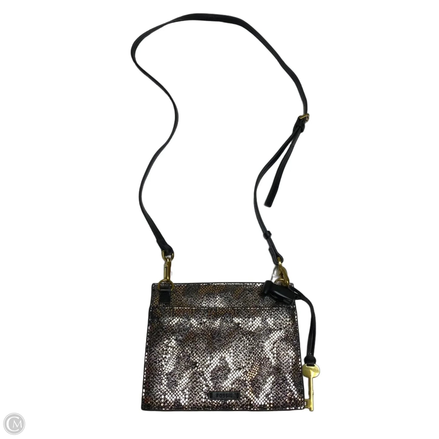 Crossbody Leather By Fossil, Size: Small