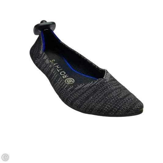 Shoes Designer By Rothys In Grey & White, Size: 7