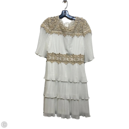 Dress Party Short By Lulus In Cream & Tan, Size: L