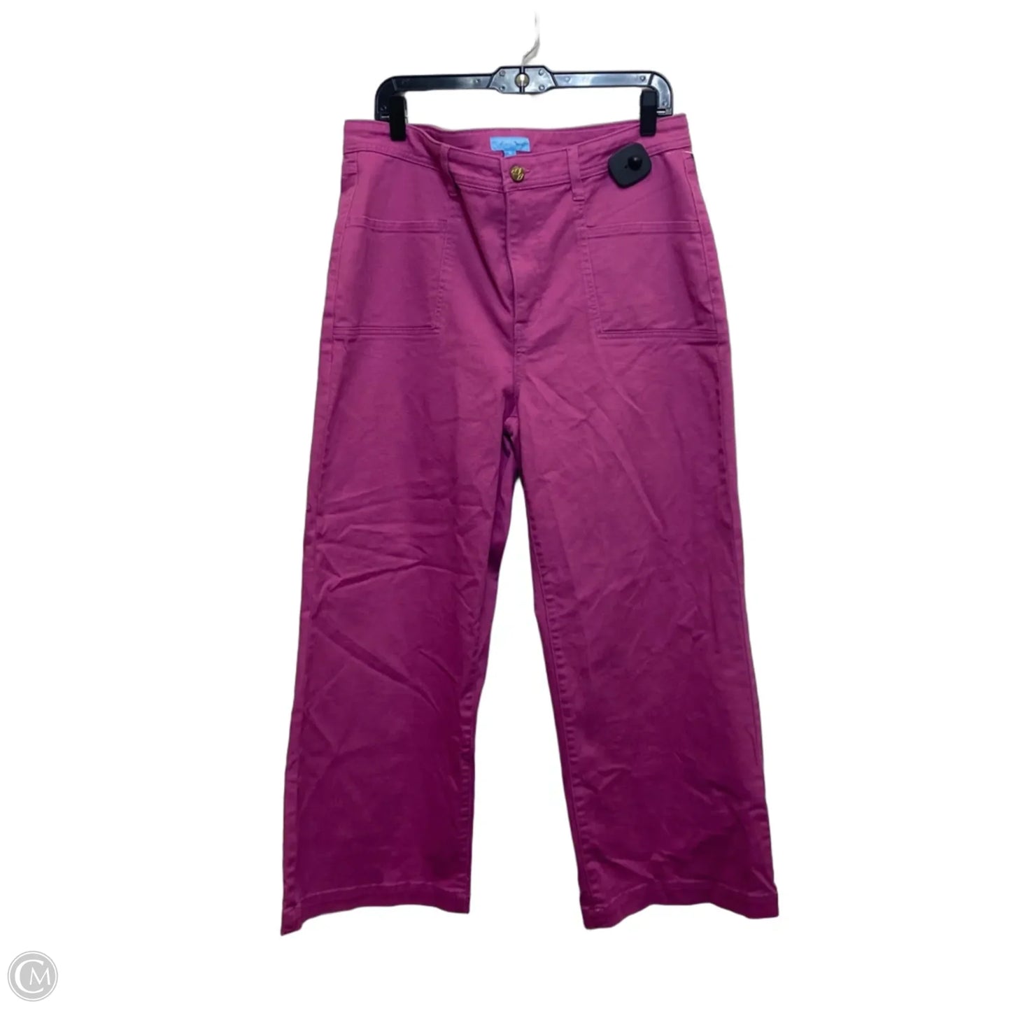 Jeans Wide Leg By Draper James Rsvp In Pink Denim, Size: 16