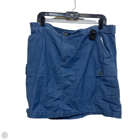 Skort By Lee In Blue, Size: 1x