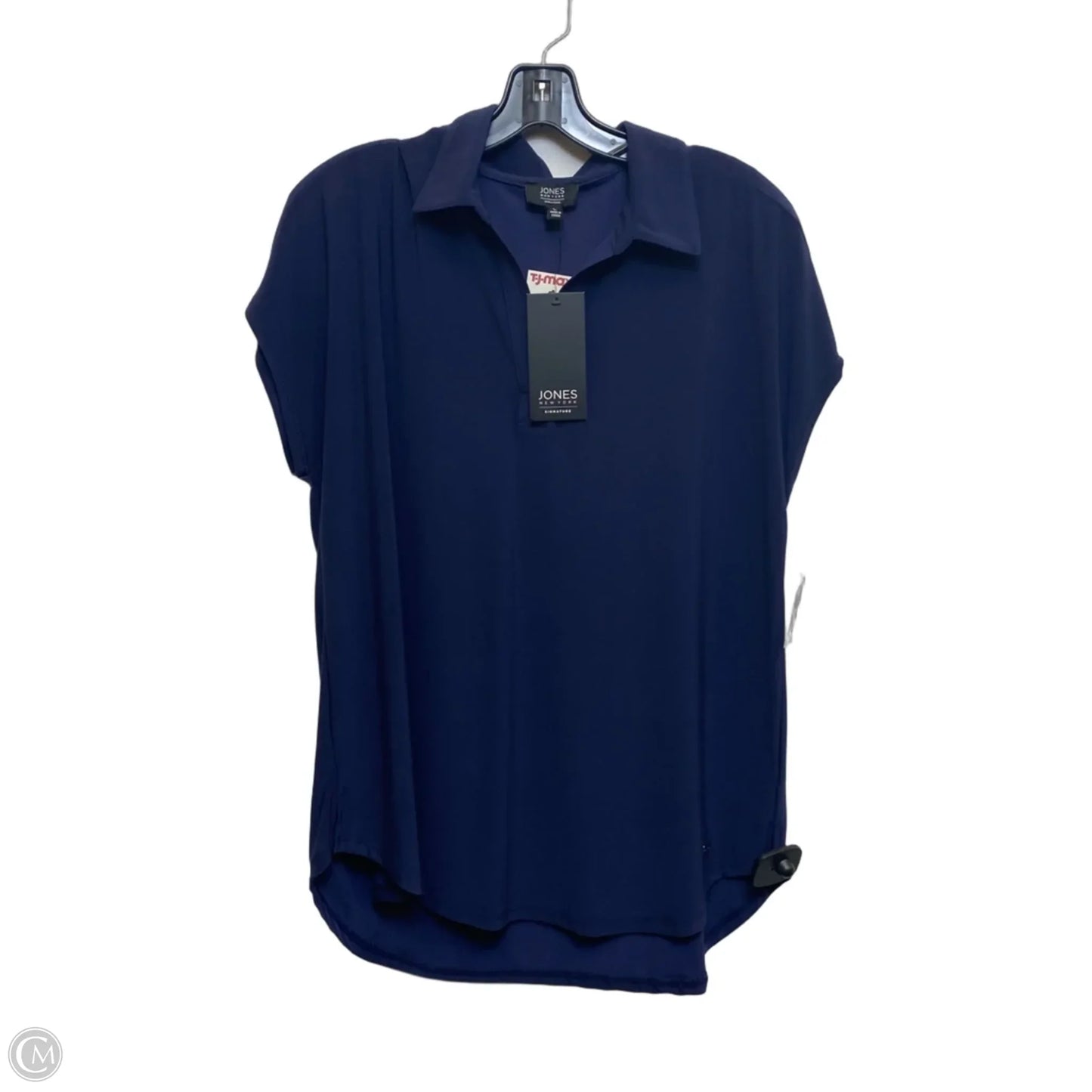 Top Short Sleeve By Jones New York In Blue, Size: L