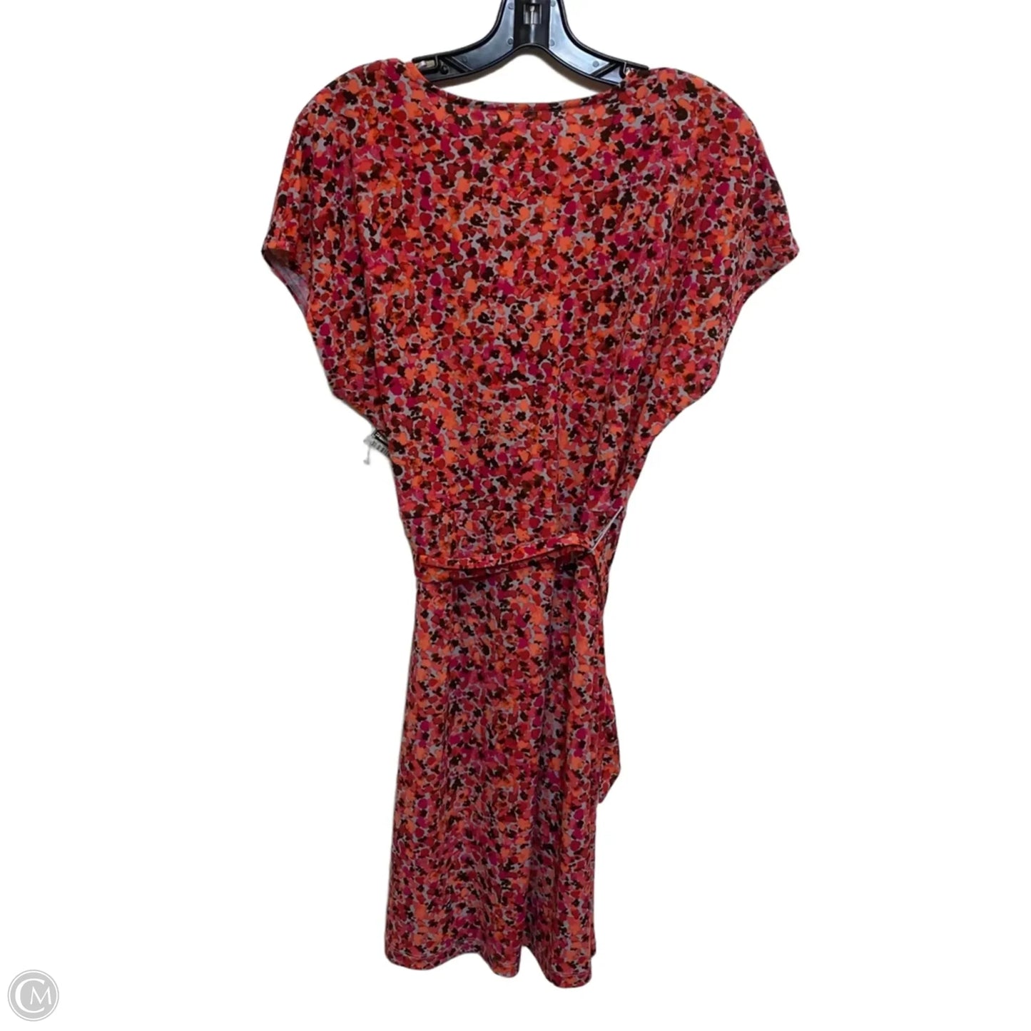 Dress Casual Short By Nine West Apparel In Orange & Pink, Size: L
