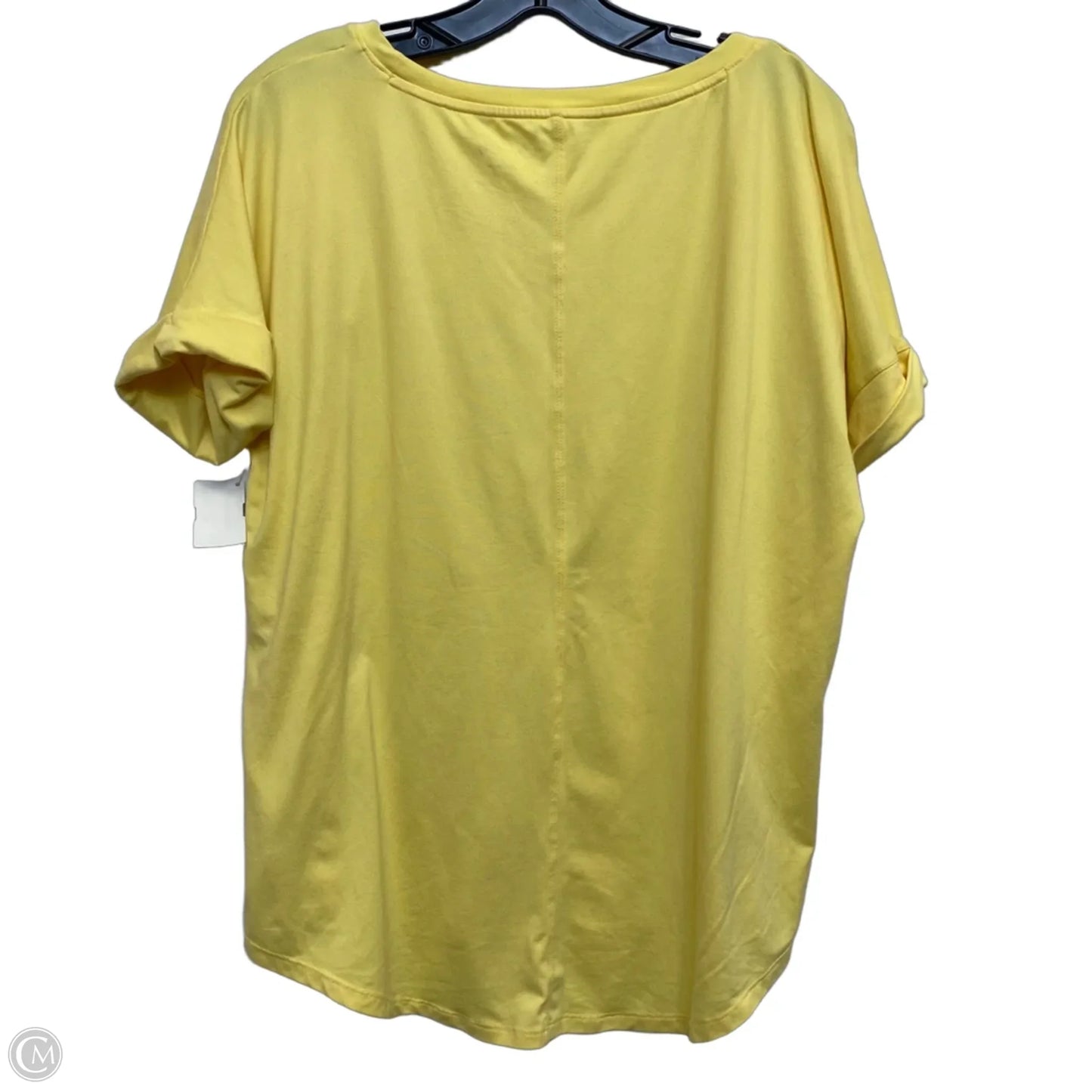Top Short Sleeve By Wonderly In Yellow, Size: L