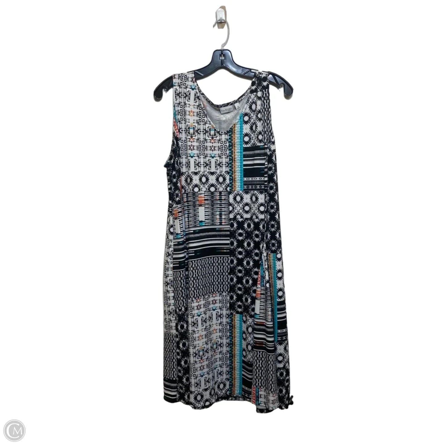 Dress Casual Short By Kim Rogers In Black & White, Size: 1x