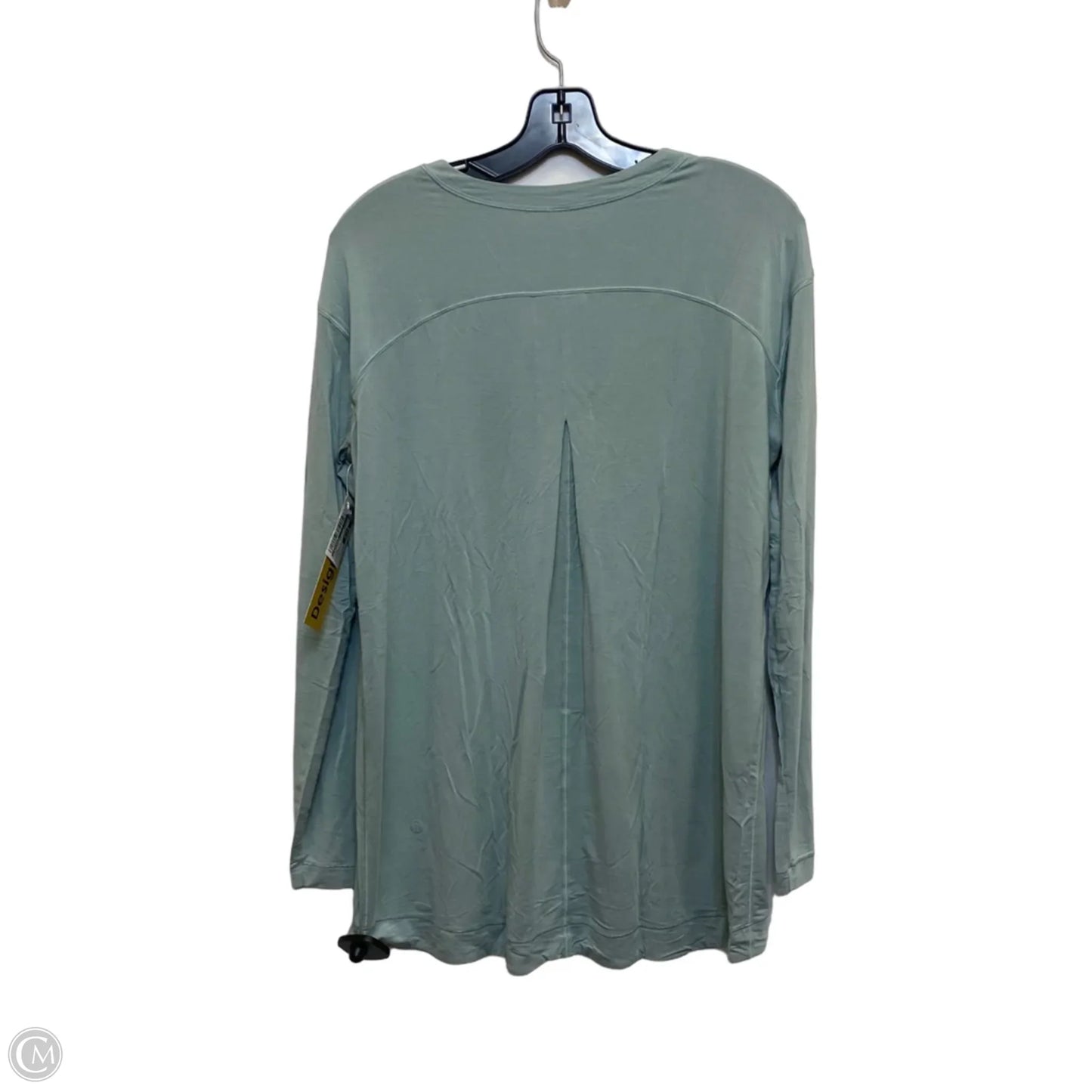 Athletic Top Long Sleeve Crewneck Designer By Lululemon In Green, Size: M