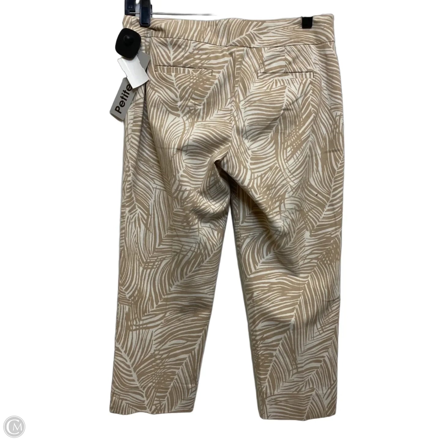 Pants Cropped By Talbots In Tan & White, Size: 4p