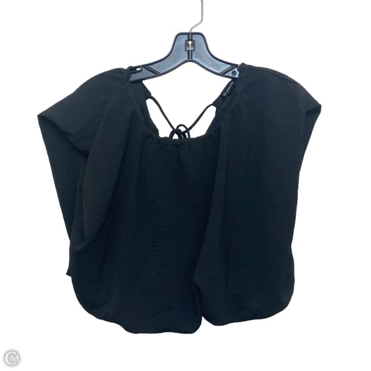 Top Sleeveless By Blu Pepper In Black, Size: L