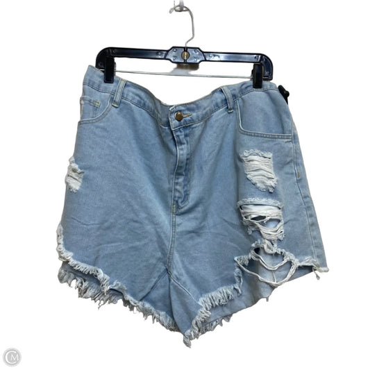 Shorts By Shein In Blue Denim, Size: 2x