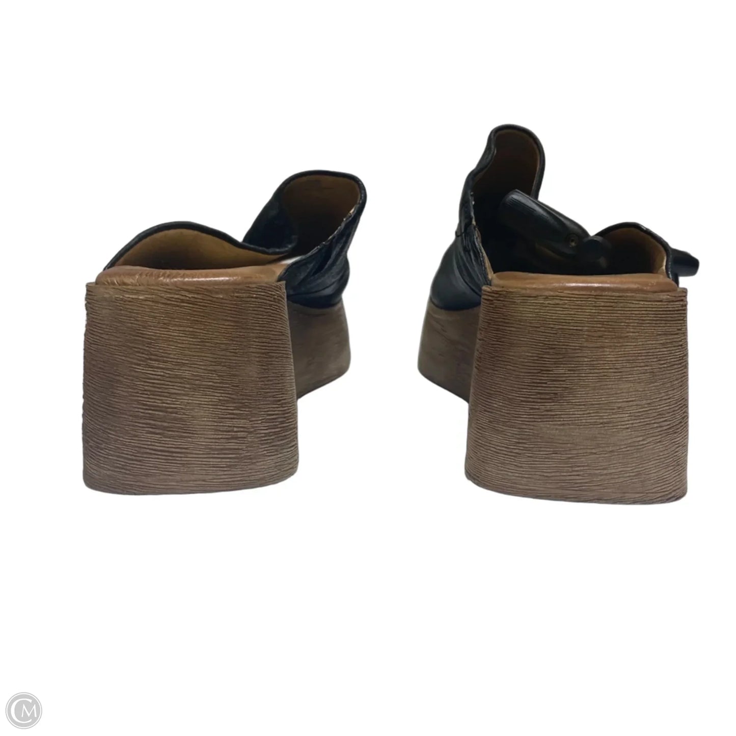 Sandals Heels Wedge By Miz Mooz In Black, Size: 6.5