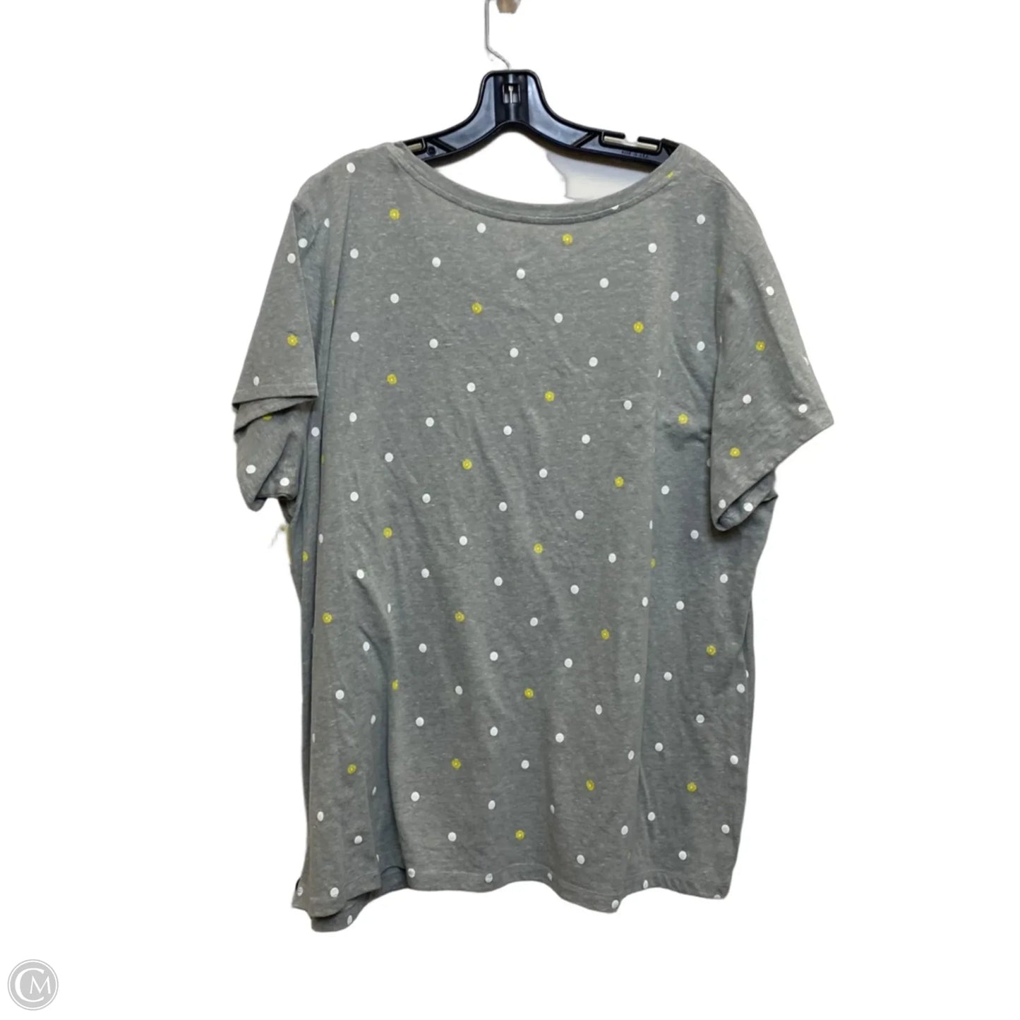 Top Short Sleeve Basic By St Johns Bay In Grey, Size: 2x