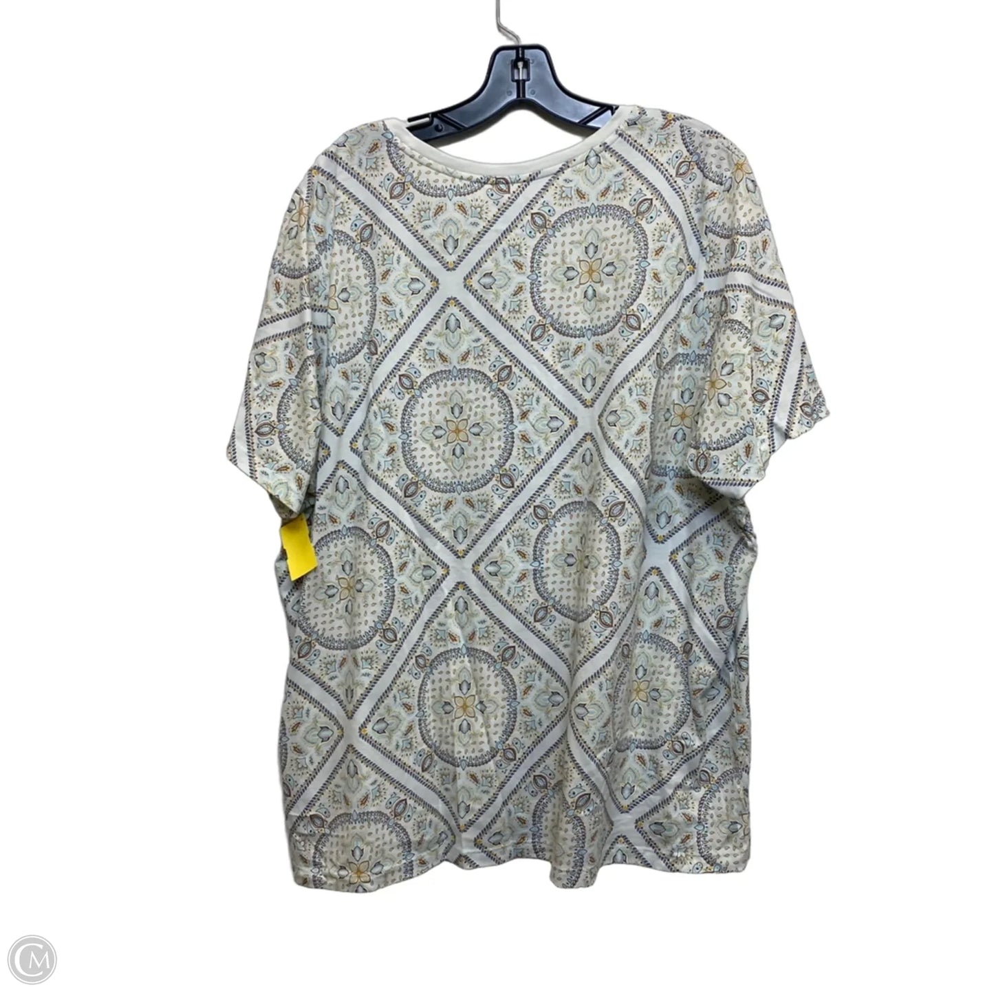 Top Short Sleeve By Lands End In Cream, Size: 2x