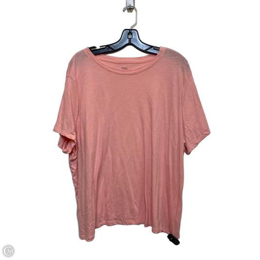Top Short Sleeve Basic By Ana In Pink, Size: 2x