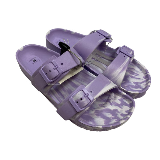 Purple Sandals Flats Shade & Shore, Size 11