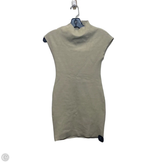Dress Casual Short By Zara In Beige, Size: S