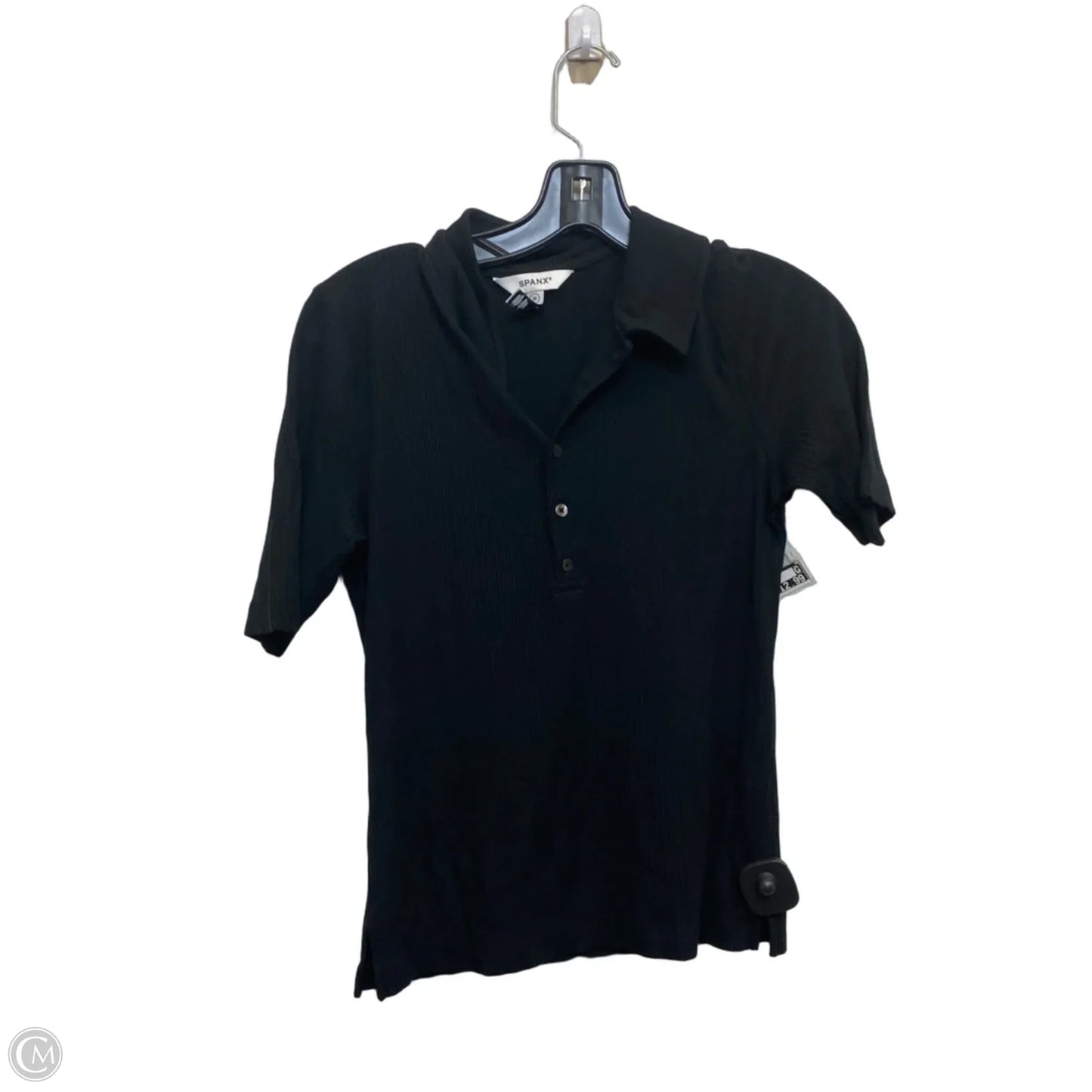 Top Short Sleeve By Spanx In Black, Size: M