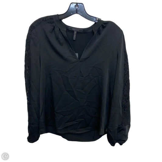 Top Long Sleeve By Bcbgmaxazria In Black, Size: Xs