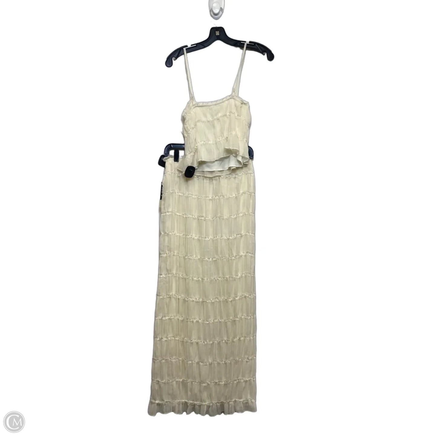 Skirt Set 2pc By Thirty Thirty In Cream, Size: M