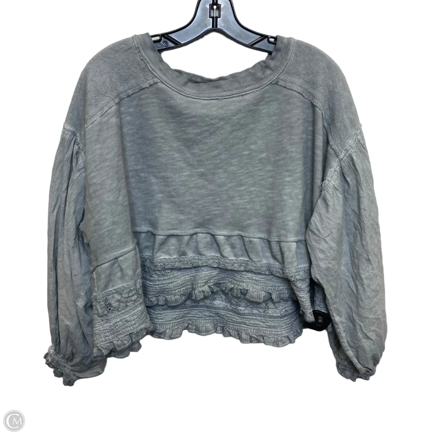 Top Long Sleeve By Pilcro In Grey, Size: Xs