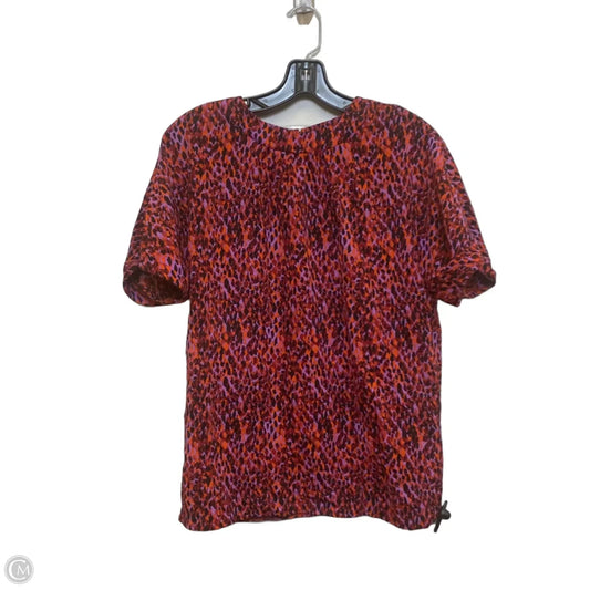 Top Short Sleeve By Shein In Purple & Red, Size: S