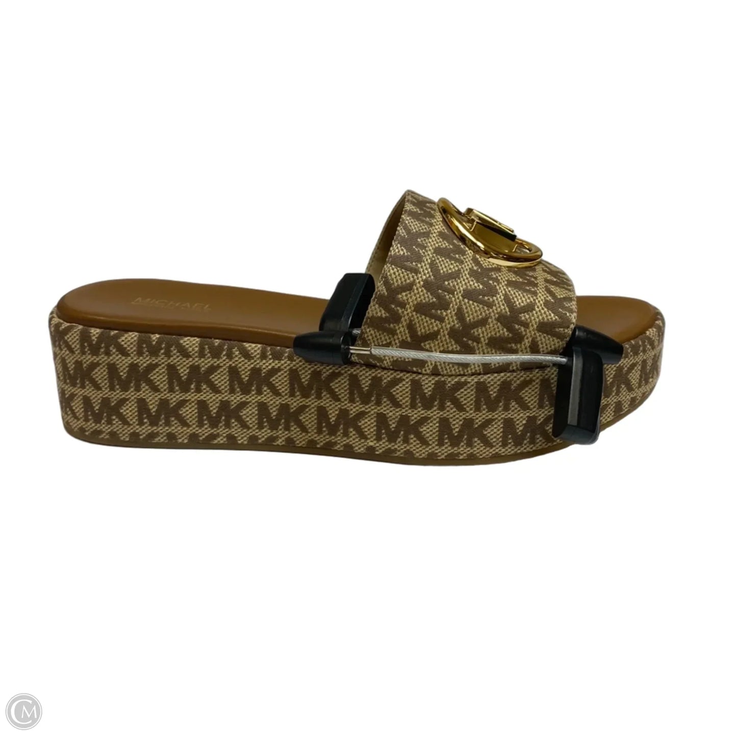 Sandals Heels Platform By Michael By Michael Kors In Brown, Size: 8