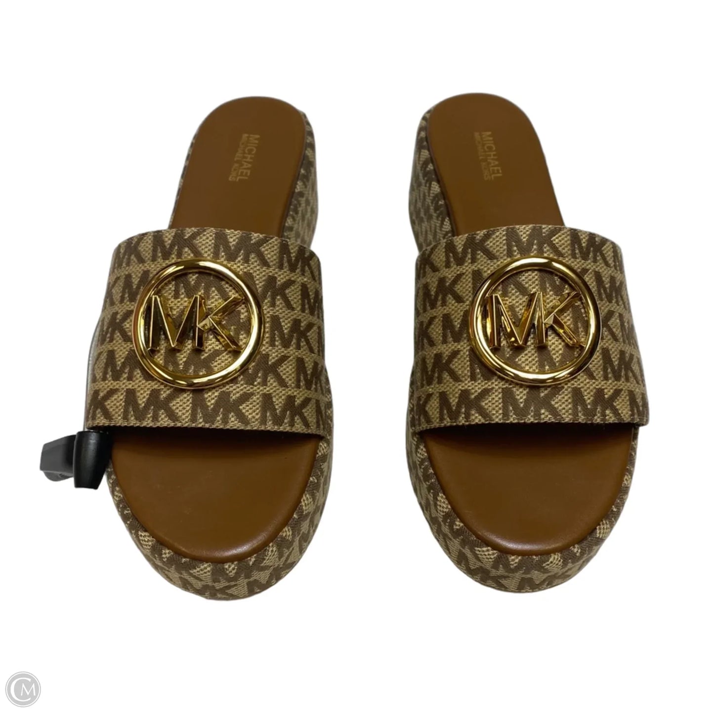 Sandals Heels Platform By Michael By Michael Kors In Brown, Size: 8