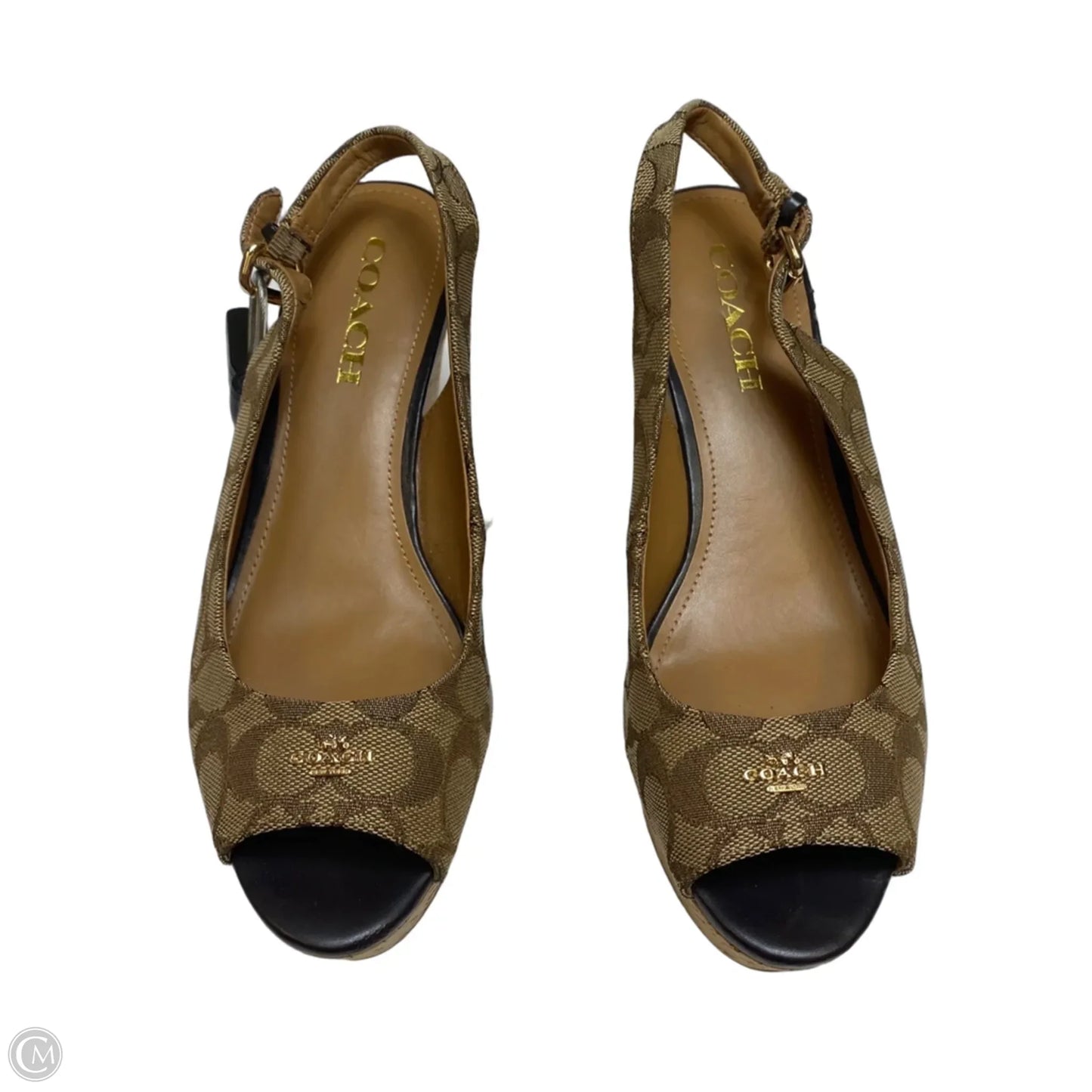 Sandals Designer By Coach In Brown, Size: 8