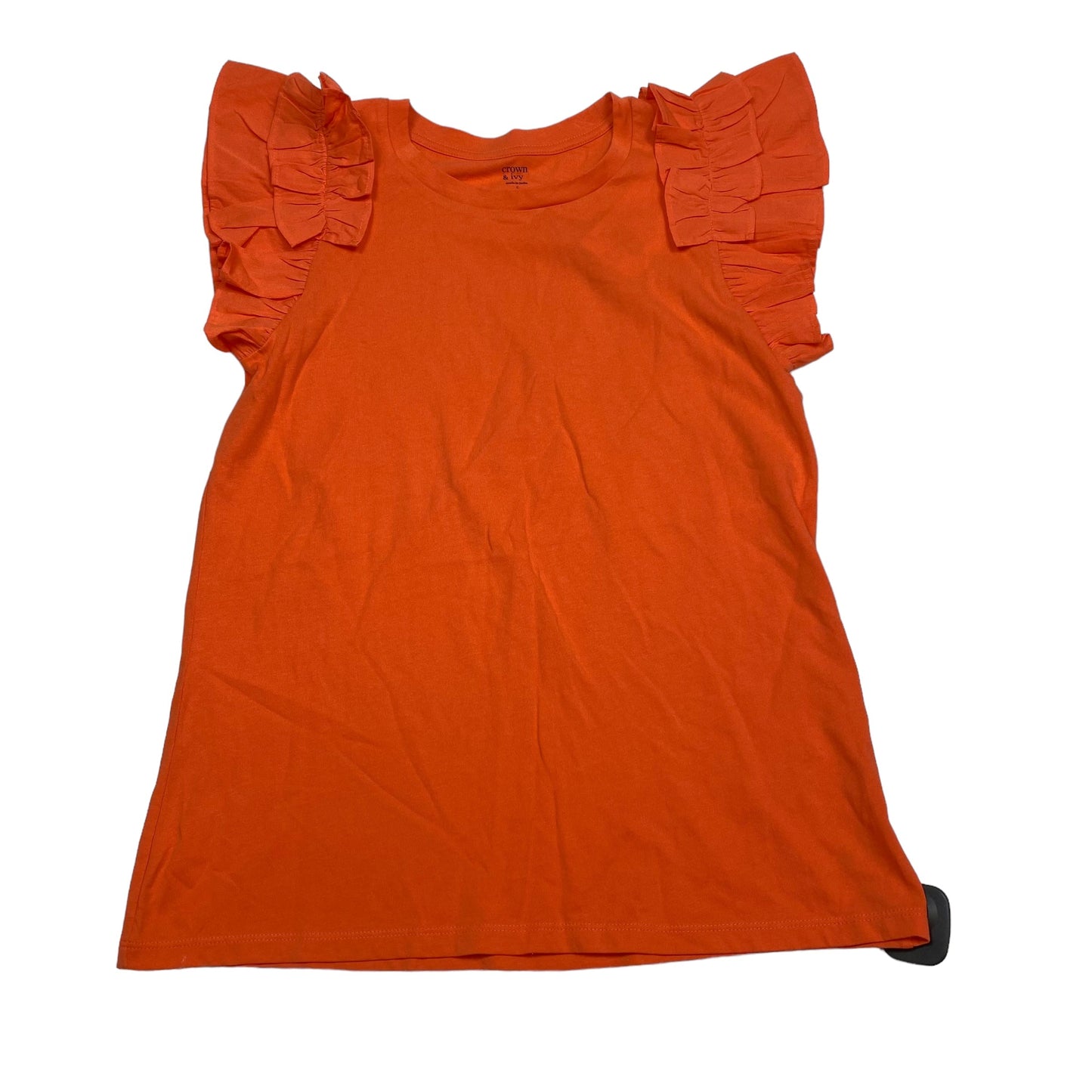 Orange Top Sleeveless Crown And Ivy, Size S