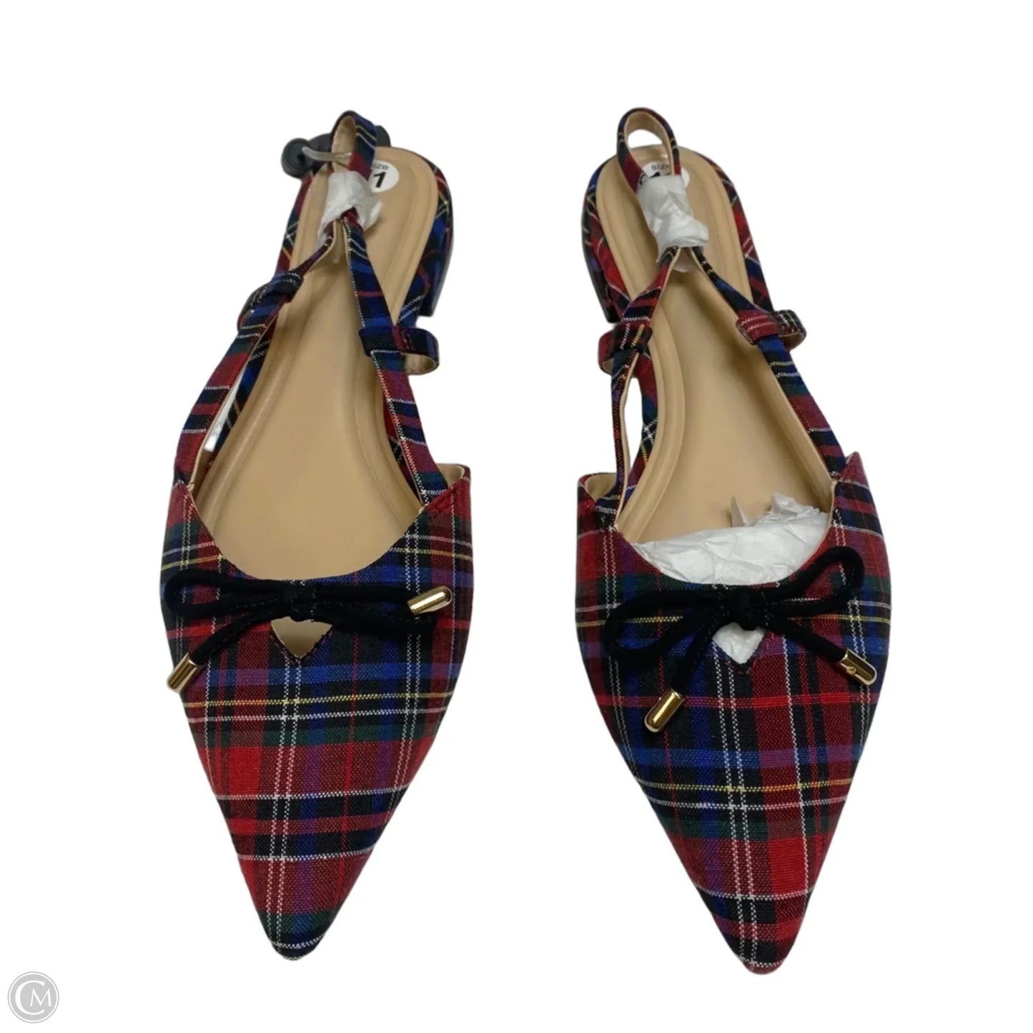 Shoes Flats By Crown And Ivy In Plaid Pattern, Size: 11