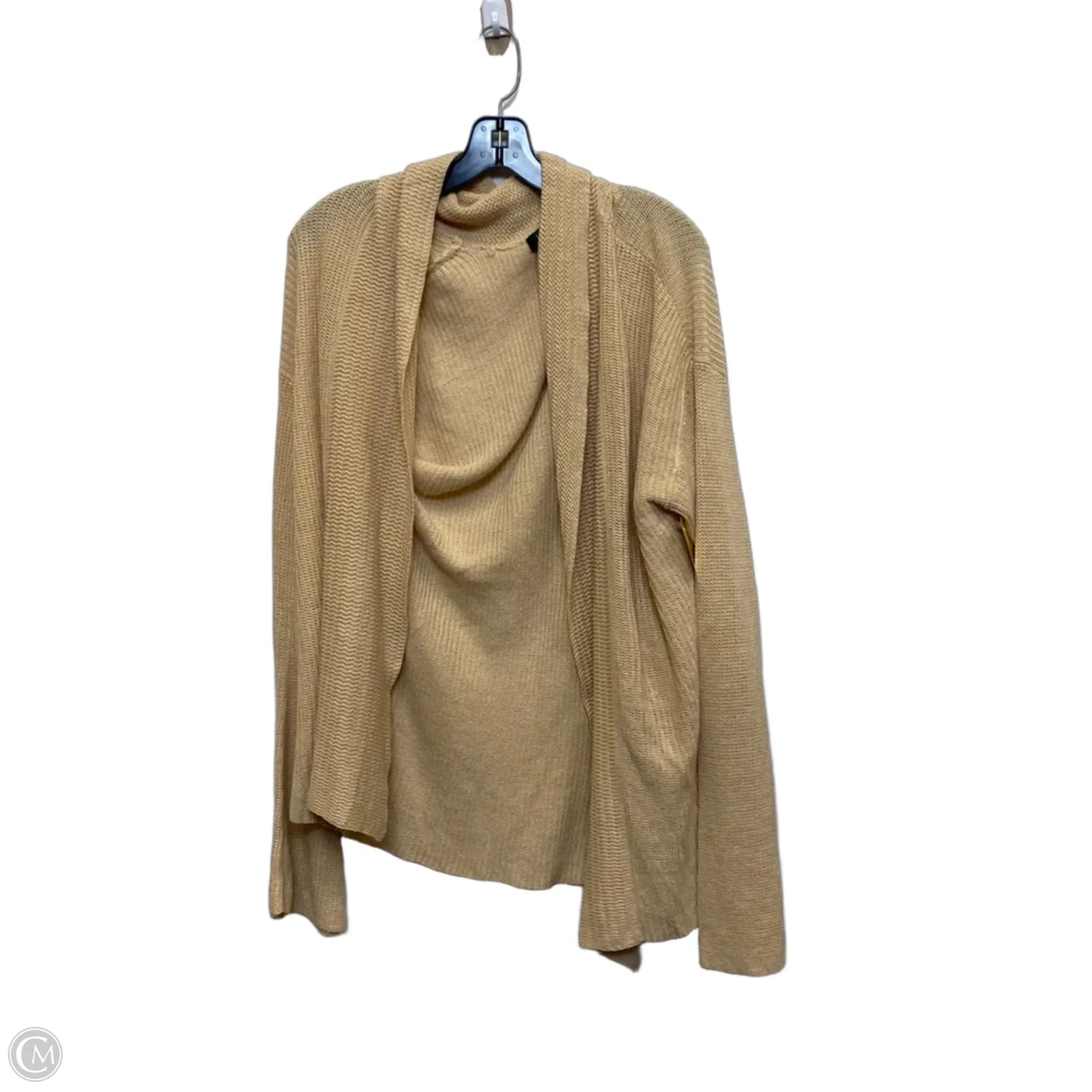 Sweater Cardigan By Lauren By Ralph Lauren In Tan, Size: L