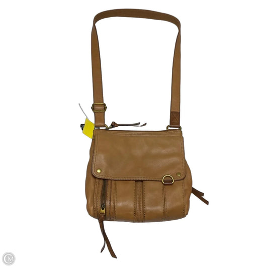 Crossbody Leather By Fossil, Size: Medium